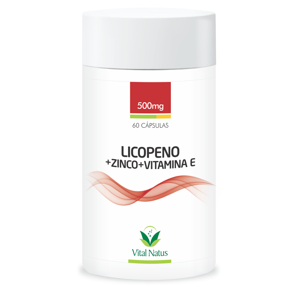 LICOPENO+ZINCO+VIT.E 500mg C/ 60 CAPSULAS