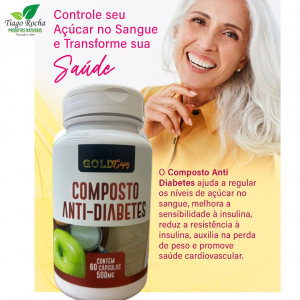 Composto Anti-Diabetes 60 Cápsulas insulina natural