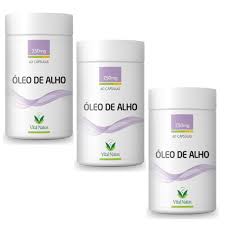 IMUNIDADE - ÓLEO DE ALHO - KIT C/ 3 FRASCOS 180 CÁPSULAS 250mg