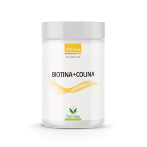 BIOTINA E COLINA 625,5mg c/60 CAPSULAS