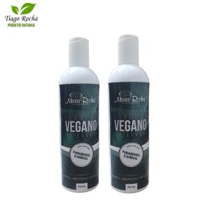KIT 2 SHAMPOOS VEGANO DE ERVAS PARA QUEDA DE CABELOS 350ML CADA