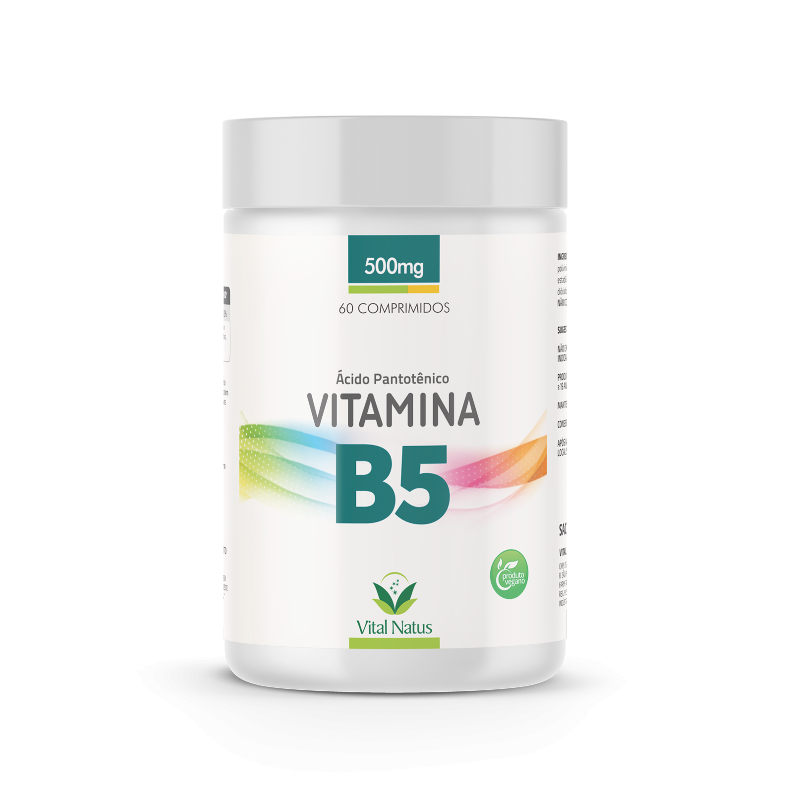Vitamina B5- 60 Comprimidos 500mg (queda de cabelos)