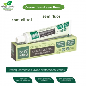 Creme dental Vegano Carvão vegetal 90g