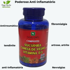 Anti Inflamatório Sucupira D3 e Canela de Velho