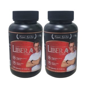 kit2 LIBERAtesto Tiago Rocha(testosterona massa magra sexualidade e queda cabelo)