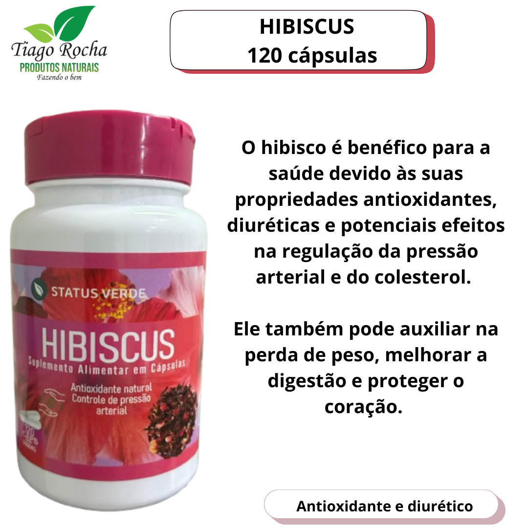 Emagrecedor diurético Hibiscus 120 Caps