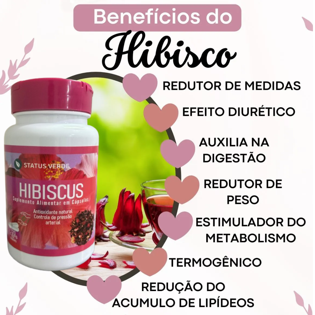 Emagrecedor diurético Hibiscus 120 Caps