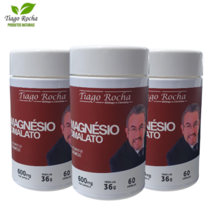 Kit3 potes Magnésio Dimalato Tiago Rocha c/180 cápsulas