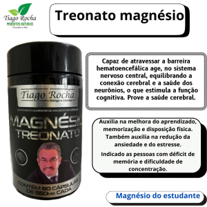 Magnésio Treonato 1100mg dose diária
