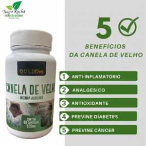 Anti inflamatório natural Canela de Velho 60 cápsulas