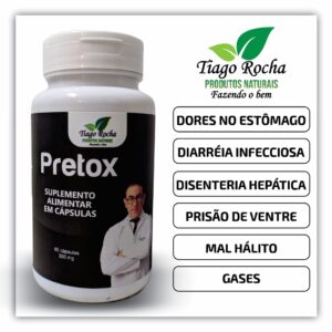PRETOX Carvão Vegetal Tiago Rocha 60 Caps