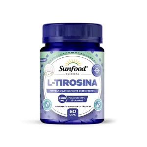 L-Tirosina 1500mg 60 Softgels - Sunfood