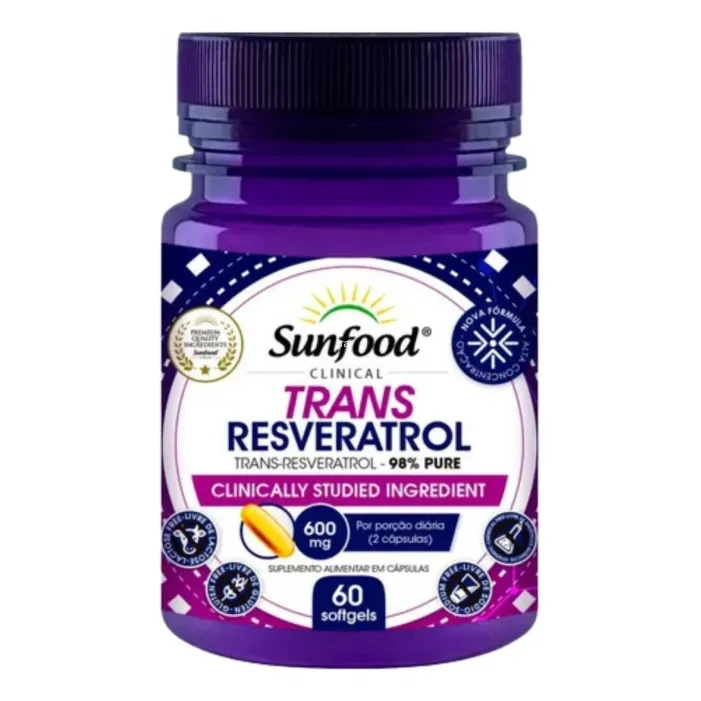 Trans Resveratrol 600mg 60 Softgels | Sunfood