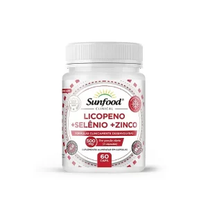 Licopeno De Tomate Selênio + Zinco 500mg 60 Cáps Sunfood