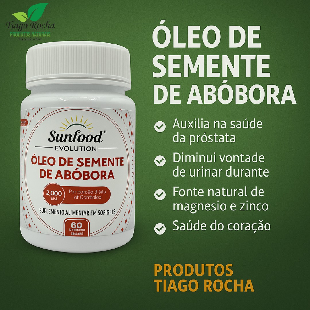 Óleo Semente Abóbora 2000mg 60 softgels