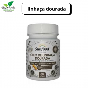 Ômega 3 6 e 9 Óleo Linhaça dourada 60 Cáps softgel 2000mg