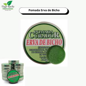 Pomada Erva de Bicho hemorroidas e feridas 20g