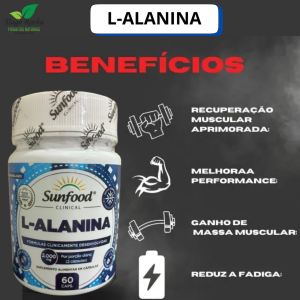 L-Alanina 2000mg 60 cápsulas