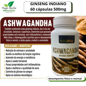 Ginseng Indiano desempenho físico e mental ASH