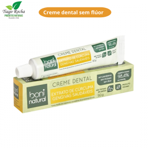 Creme Dental sem flúor cúrcuma hortelã 90 G