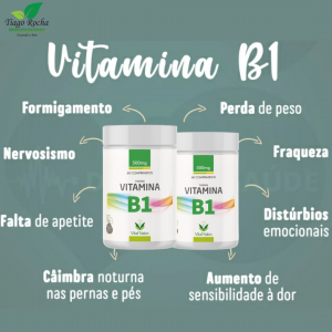 B1 Tiamina Vitamina dos nervos 60 comprimidos