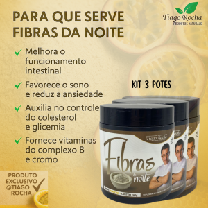 kit3 potes Fibras da noite Tiago Rocha